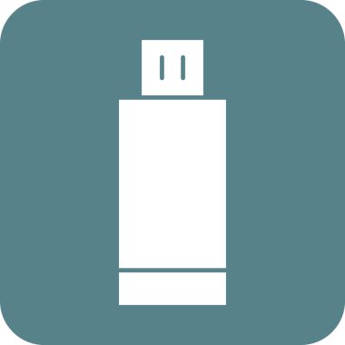 Usb, flash disk simge vektör görüntüsü. Telefon ve tablet olarak kullanılabilir. Mobil uygulamalar, web uygulamaları ve yazdırma ortamları için elverişli.