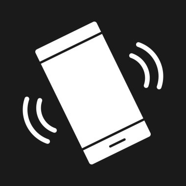 Titreşim, titreşimli telefon, titreşimli ikon vektör görüntüsü. Telefon ve tablet olarak kullanılabilir. Mobil uygulamalar, web uygulamaları ve yazdırma ortamları için elverişli.