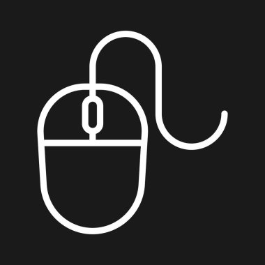 Wire mouse, mouse Icon vector image. Can be used for phone and tablet. Suitable for mobile apps, web apps and print media.