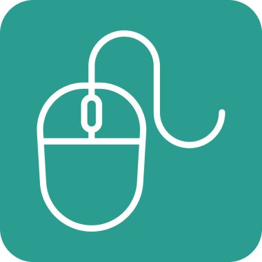 Wire mouse, mouse Icon vector image. Can be used for phone and tablet. Suitable for mobile apps, web apps and print media.