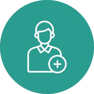 Kişi Simgesi vektör resmi ekle. Telefon ve tablet olarak kullanılabilir. Mobil uygulamalar, web uygulamaları ve yazdırma ortamları için elverişli.