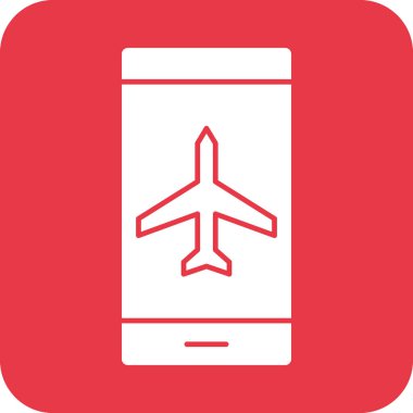 Uçak Modu Simgesi vektör görüntüsü. Telefon ve tablet olarak kullanılabilir. Mobil uygulamalar, web uygulamaları ve yazdırma ortamları için elverişli.