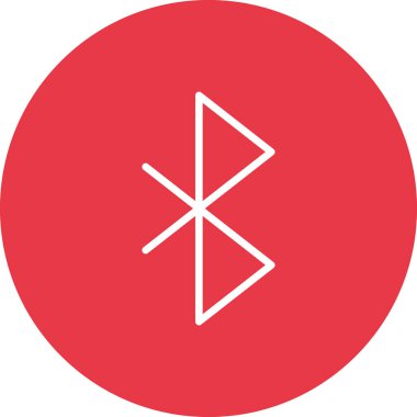 Bluetooth Simge vektör görüntüsü. Telefon ve tablet olarak kullanılabilir. Mobil uygulamalar, web uygulamaları ve yazdırma ortamları için elverişli.