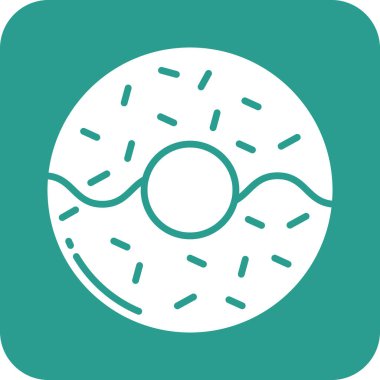 Çörek ikonu vektör görüntüsü. Yiyecek ve içecekler için de kullanılabilir. Web uygulamalarında, mobil uygulamalarda ve yazdırma ortamlarında kullanılabilir.