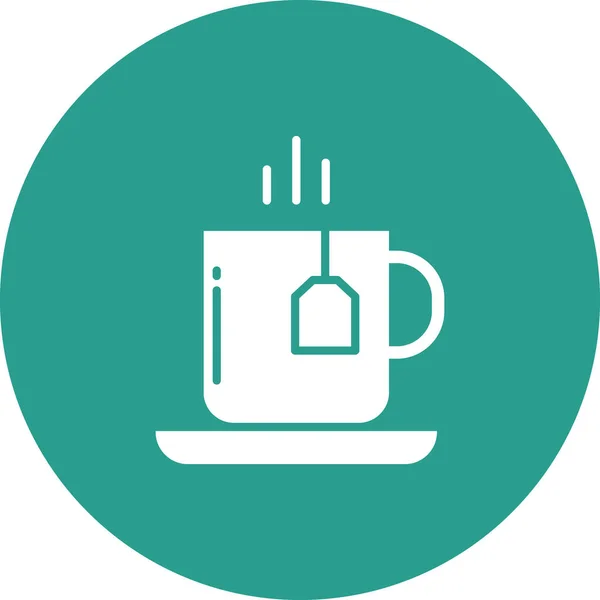 Teetassen Icon Vektorbild Kann Auch Für Speisen Und Getränke Verwendet — Stockvektor