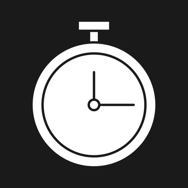 Tiempo Espera Reloj Temporizador Imagen Vectorial Del Icono Tardío Puede — Vector de stock