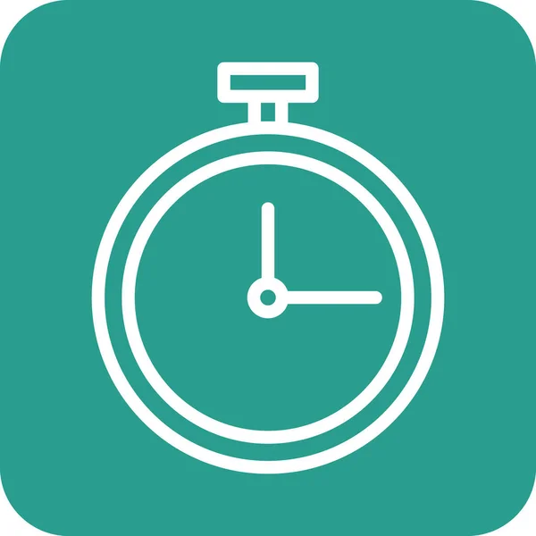 Timeout Uhr Timer Spätes Icon Vektorbild Kann Für Telefon Und — Stockvektor