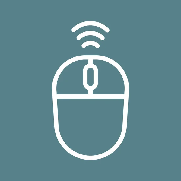 Беспроводная Мышь Изображение Вектора Значка Мыши Можно Использовать Телефона Планшета — стоковый вектор