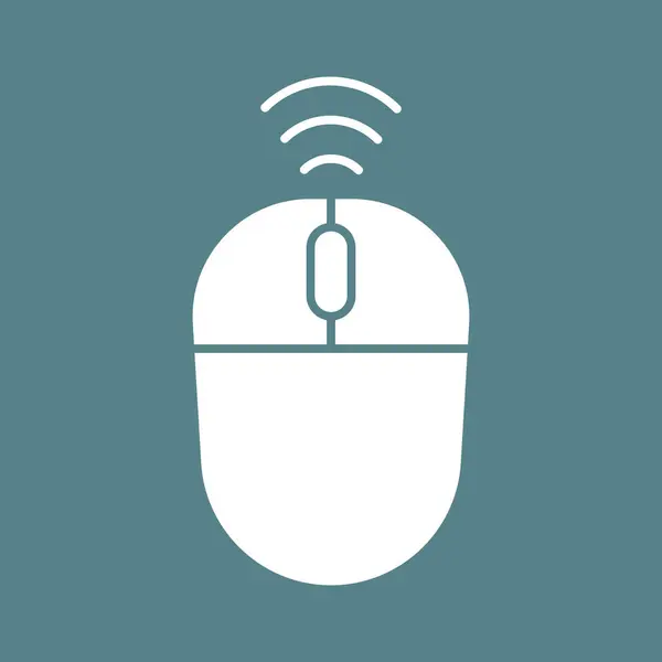 Беспроводная Мышь Изображение Вектора Значка Мыши Можно Использовать Телефона Планшета — стоковый вектор