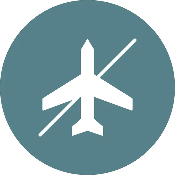 Flygplansläge Ikon Vektor Bild Kan Användas För Telefon Och Surfplatta — Stock vektor