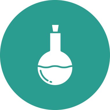 Kimyasal şişe ikonu vektör görüntüsü. Yiyecek ve içecekler için de kullanılabilir. Web uygulamalarında, mobil uygulamalarda ve yazdırma ortamlarında kullanılabilir.