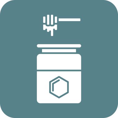 Bal ikonu vektör görüntüsü. Yiyecek ve içecekler için de kullanılabilir. Web uygulamalarında, mobil uygulamalarda ve yazdırma ortamlarında kullanılabilir.