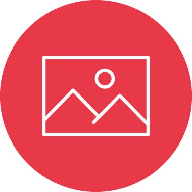 Resimler, galeri, resimler ikon vektör resmi. Telefon ve tablet olarak kullanılabilir. Mobil uygulamalar, web uygulamaları ve yazdırma ortamları için elverişli.