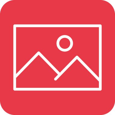 Resimler, galeri, resimler ikon vektör resmi. Telefon ve tablet olarak kullanılabilir. Mobil uygulamalar, web uygulamaları ve yazdırma ortamları için elverişli.