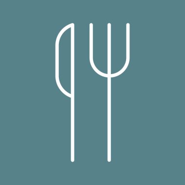 Mutfak Utensils simge vektör görüntüsü. Yiyecek ve içecekler için de kullanılabilir. Web uygulamalarında, mobil uygulamalarda ve yazdırma ortamlarında kullanılabilir.