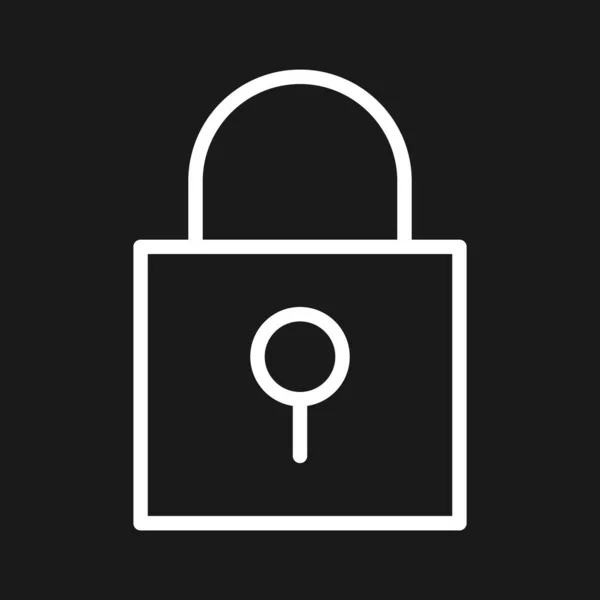 Bloqueo Seguridad Protección Icono Imagen Vectorial Puede Utilizar Para Teléfono — Vector de stock