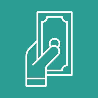 Satın al, dolar, el, para, ödeme ikonu vektör imajı. Alışveriş ve ecommerce için de kullanılabilir. Web uygulamalarında, mobil uygulamalarda ve yazdırma ortamlarında kullanılabilir.