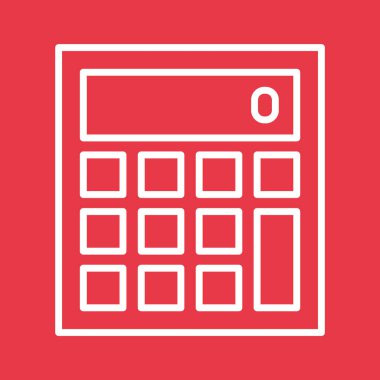 Hesap makinesi, hesaplama, fiyat, finansal ikon vektör görüntüsü. Alışveriş ve ecommerce için de kullanılabilir. Web uygulamalarında, mobil uygulamalarda ve yazdırma ortamlarında kullanılabilir.