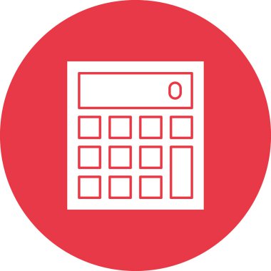 Hesap makinesi, hesaplama, fiyat, finansal ikon vektör görüntüsü. Alışveriş ve ecommerce için de kullanılabilir. Web uygulamalarında, mobil uygulamalarda ve yazdırma ortamlarında kullanılabilir.