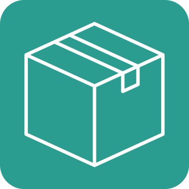 Karton, paket, kutu, alışveriş ikonu vektör görüntüsü. Alışveriş ve ecommerce için de kullanılabilir. Web uygulamalarında, mobil uygulamalarda ve yazdırma ortamlarında kullanılabilir.