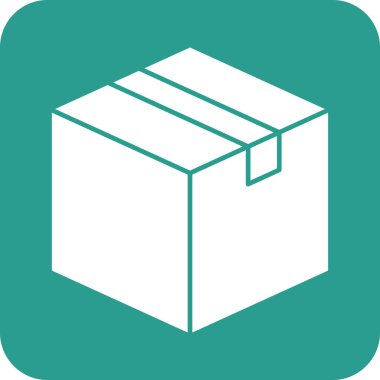 Karton, paket, kutu, alışveriş ikonu vektör görüntüsü. Alışveriş ve ecommerce için de kullanılabilir. Web uygulamalarında, mobil uygulamalarda ve yazdırma ortamlarında kullanılabilir.