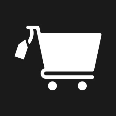 Araba, ticaret, fiyat ikonu vektör görüntüsü. Alışveriş ve ecommerce için de kullanılabilir. Web uygulamalarında, mobil uygulamalarda ve yazdırma ortamlarında kullanılabilir.