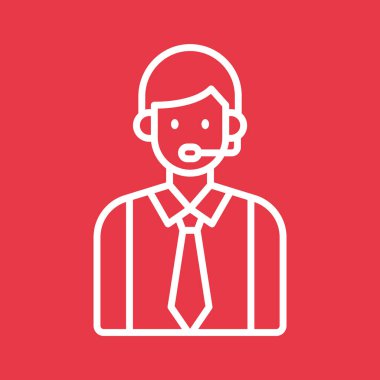 Müşteri, operatör, servis, ikon vektör görüntüsünü destekle. Alışveriş ve ecommerce için de kullanılabilir. Web uygulamalarında, mobil uygulamalarda ve yazdırma ortamlarında kullanılabilir.