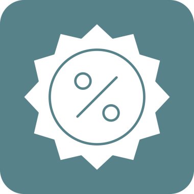 İndirim, teklif, yüzde, satış, etiket ikonu vektör resmi. Alışveriş ve ecommerce için de kullanılabilir. Web uygulamalarında, mobil uygulamalarda ve yazdırma ortamlarında kullanılabilir.