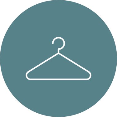 Askı, kıyafetler, mağaza, alışveriş ikonu vektör görüntüsü. Alışveriş ve ecommerce için de kullanılabilir. Web uygulamalarında, mobil uygulamalarda ve yazdırma ortamlarında kullanılabilir.