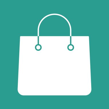 Alışveriş torbası, ecommerce, alışveriş, online ikon vektör görüntüsü. Alışveriş ve ecommerce için de kullanılabilir. Web uygulamalarında, mobil uygulamalarda ve yazdırma ortamlarında kullanılabilir.