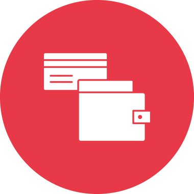 Cüzdan, ödeme, ödeme cüzdanı, kredi kartı ikonu vektör resmi. Alışveriş ve ecommerce için de kullanılabilir. Web uygulamalarında, mobil uygulamalarda ve yazdırma ortamlarında kullanılabilir.