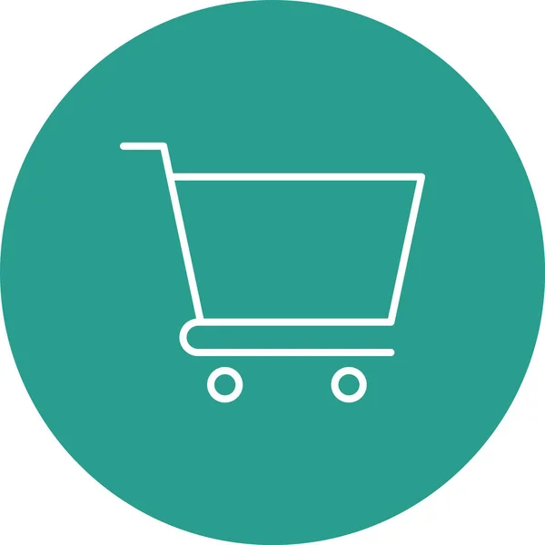 Warenkorb Einkaufen Warenkorb Icon Vektorbild Kann Auch Für Shopping Commerce — Stockvektor