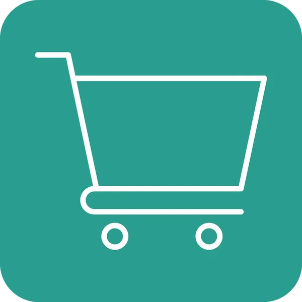 Warenkorb Einkaufen Warenkorb Icon Vektorbild Kann Auch Für Shopping Commerce — Stockvektor