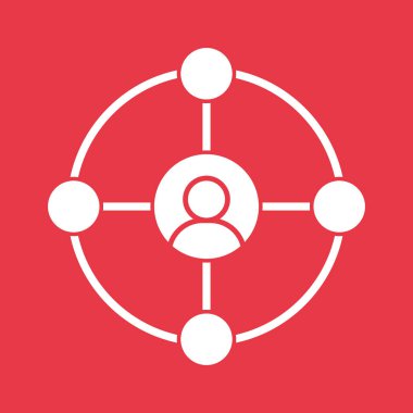 Bağlantı, pazarlama, ağ simgesi vektör görüntüsü. Seo & web için de kullanılabilir. Web uygulamalarında, mobil uygulamalarda ve yazdırma ortamlarında kullanılabilir.