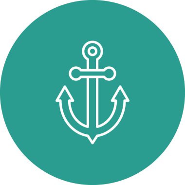 Çapa, denizci, gemi ikonu vektör görüntüsü. Yaz & Tatilleri için kullanılabilir. Mobil uygulamalar, web uygulamaları ve yazdırma ortamları için elverişli.