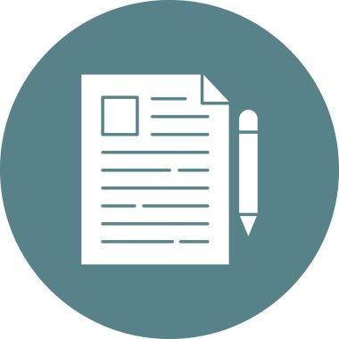 Makale, blog, blog ikonu vektör resmi. Seo & web için de kullanılabilir. Web uygulamalarında, mobil uygulamalarda ve yazdırma ortamlarında kullanılabilir.