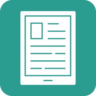 Makale, blog, blog, tablet simgesi vektör resmi. Seo & web için de kullanılabilir. Web uygulamalarında, mobil uygulamalarda ve yazdırma ortamlarında kullanılabilir.