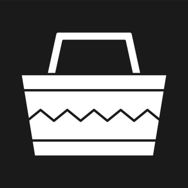 Plaj çantası, sepet ikon vektör görüntüsü. Yaz & Tatilleri için kullanılabilir. Mobil uygulamalar, web uygulamaları ve yazdırma ortamları için elverişli.