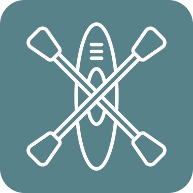 Tekne, kano, sup kürek ikon vektör görüntüsü. Yaz & Tatilleri için kullanılabilir. Mobil uygulamalar, web uygulamaları ve yazdırma ortamları için elverişli.