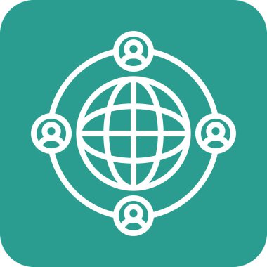 İletişim, küresel, dünya çapında ikon vektör görüntüsü. Seo & web için de kullanılabilir, web uygulamalarında, mobil uygulamalarda ve yazdırma ortamlarında da kullanılabilir.