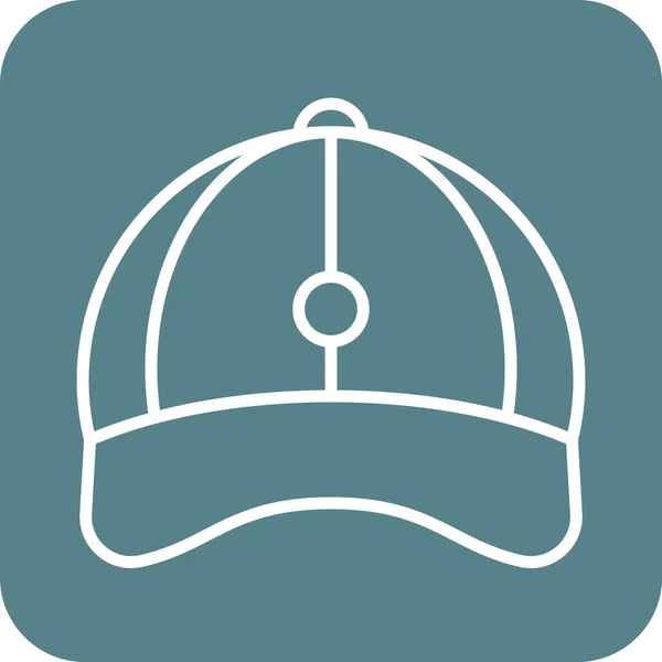 Cap Sombrero Gorra Playa Icono Imagen Vectorial Puede Utilizar Para — Vector de stock