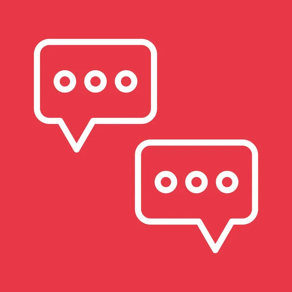 Chat Comunicação Imagem Vetor Ícone Mensagem Também Pode Ser Usado —  Vetores de Stock