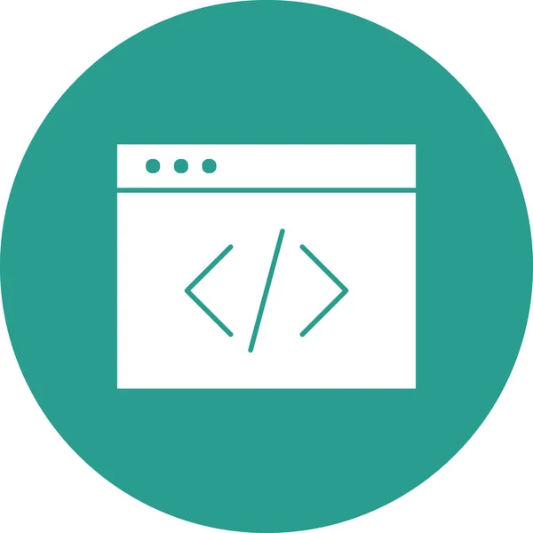 Kódování Html Vektorový Obrázek Webové Ikony Lze Také Použít Pro — Stockový vektor