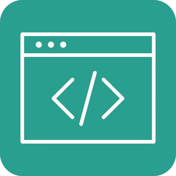 Kódování Html Vektorový Obrázek Webové Ikony Lze Také Použít Pro — Stockový vektor