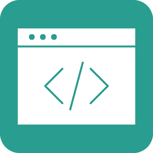 Kódování Html Vektorový Obrázek Webové Ikony Lze Také Použít Pro — Stockový vektor