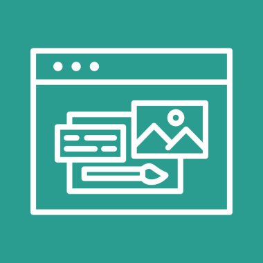 Tasarım, geliştirme, tema, web simgesi vektör görüntüsü. Seo & web için de kullanılabilir. Web uygulamalarında, mobil uygulamalarda ve yazdırma ortamlarında kullanılabilir.