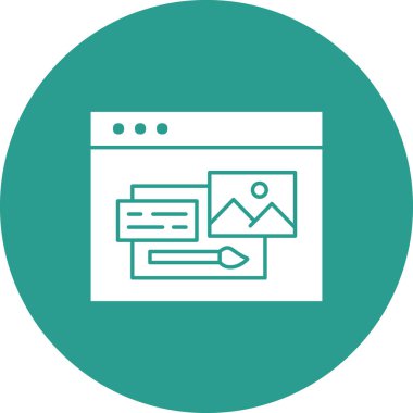Tasarım, geliştirme, tema, web simgesi vektör görüntüsü. Seo & web için de kullanılabilir. Web uygulamalarında, mobil uygulamalarda ve yazdırma ortamlarında kullanılabilir.