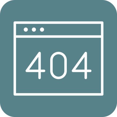 Hata, tarayıcı, 404, simge vektör resmi bulunamadı. Seo & web için de kullanılabilir. Web uygulamalarında, mobil uygulamalarda ve yazdırma ortamlarında kullanılabilir.
