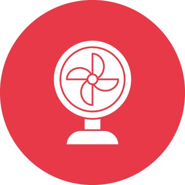 Yelpaze, serin, hava, ikon vektör görüntüsü. Yaz & Tatilleri için kullanılabilir. Mobil uygulamalar, web uygulamaları ve yazdırma ortamları için elverişli.