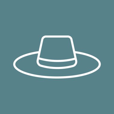 Şapka, plaj, ikon vektör görüntüsü. Yaz & Tatilleri için kullanılabilir. Mobil uygulamalar, web uygulamaları ve yazdırma ortamları için elverişli.